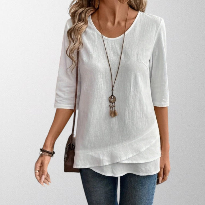 MICHELLE | CASUAL PLAIN BLOUSE
