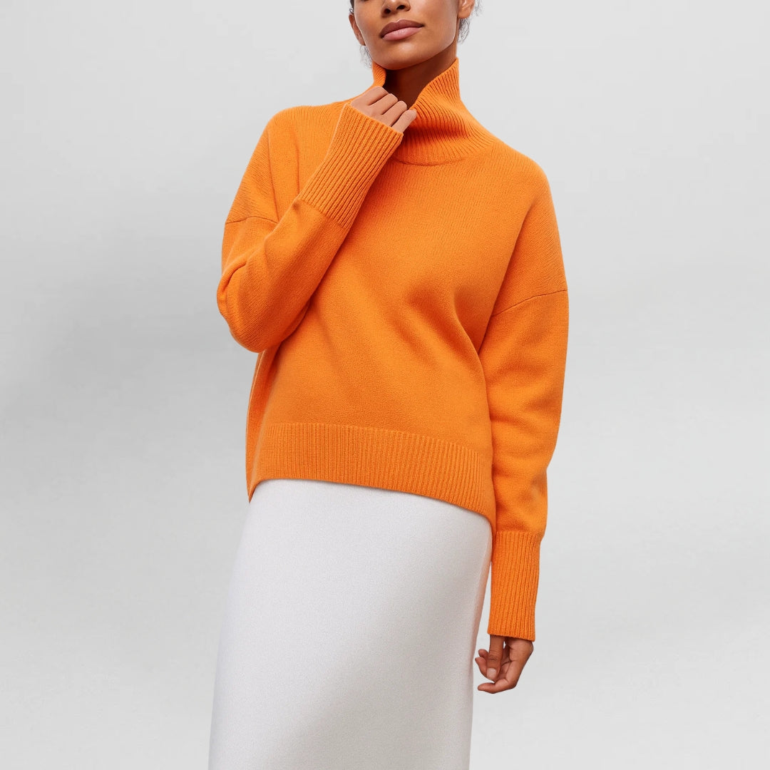 EVIE™ | KNITTED JUMPER WITH TURTLENECK
