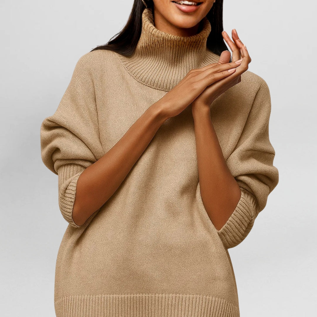 EVIE™ | KNITTED JUMPER WITH TURTLENECK