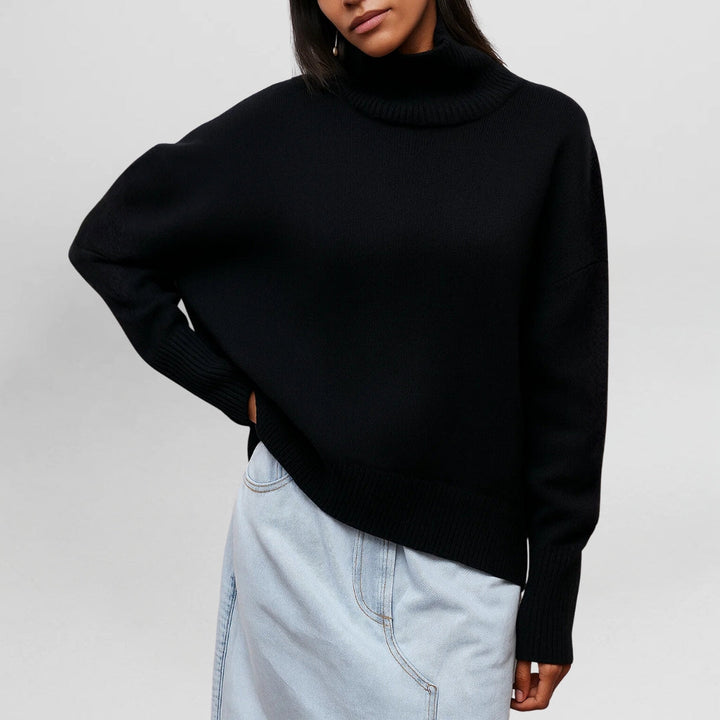 EVIE™ | KNITTED JUMPER WITH TURTLENECK