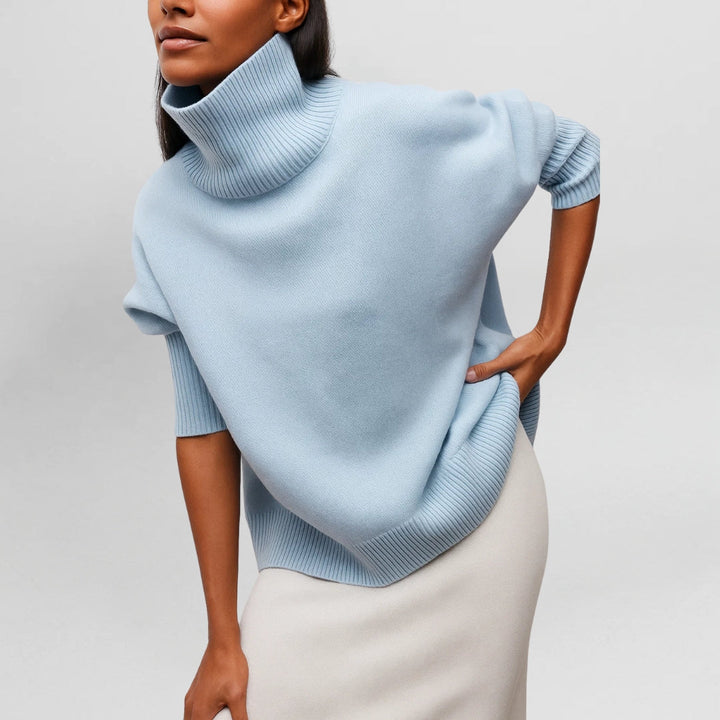 EVIE™ | KNITTED JUMPER WITH TURTLENECK