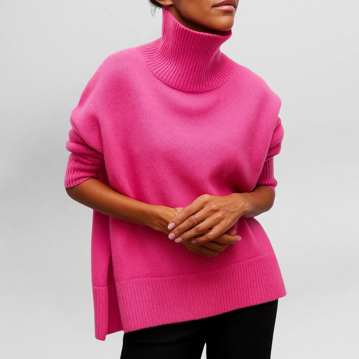 EVIE™ | KNITTED JUMPER WITH TURTLENECK