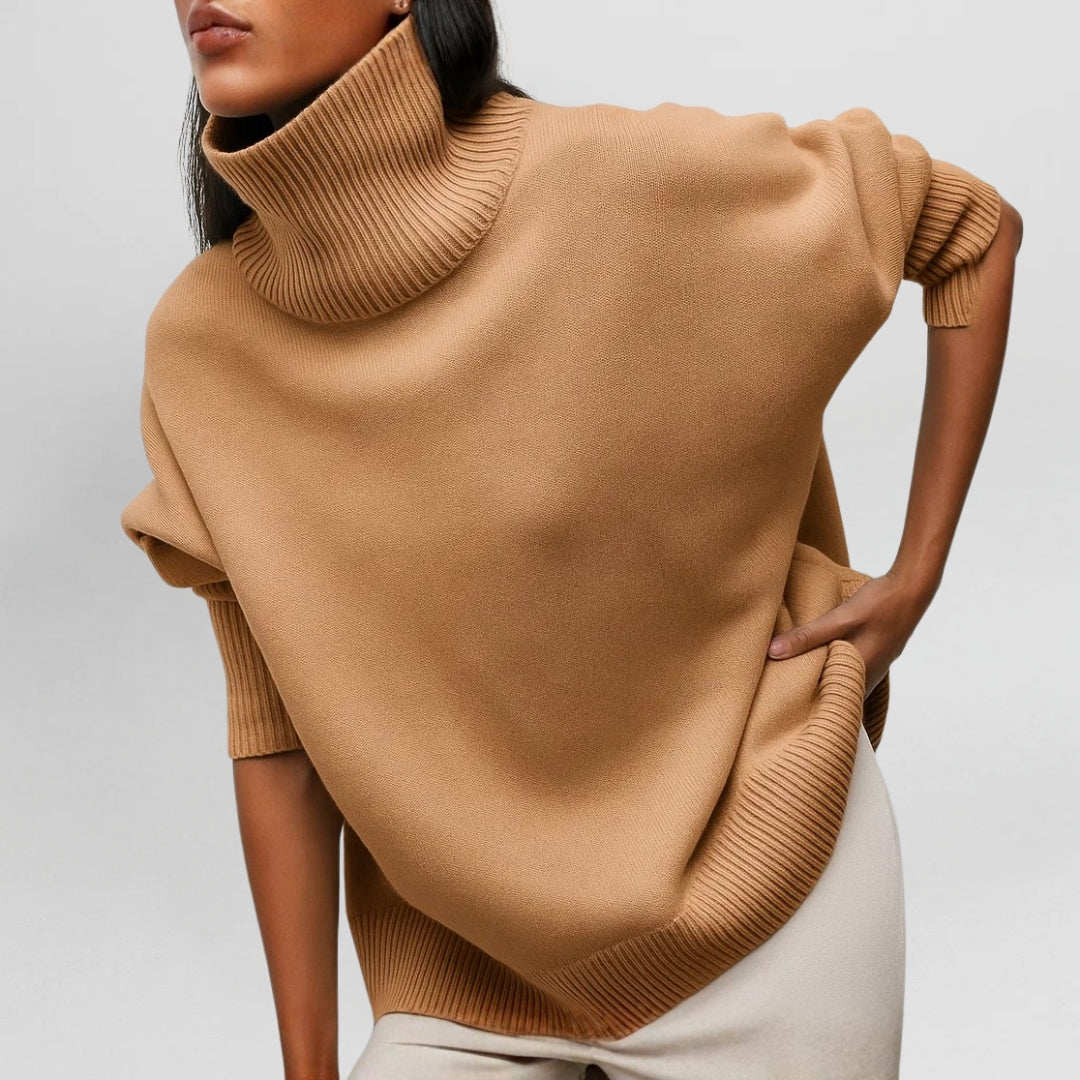 EVIE™ | KNITTED JUMPER WITH TURTLENECK