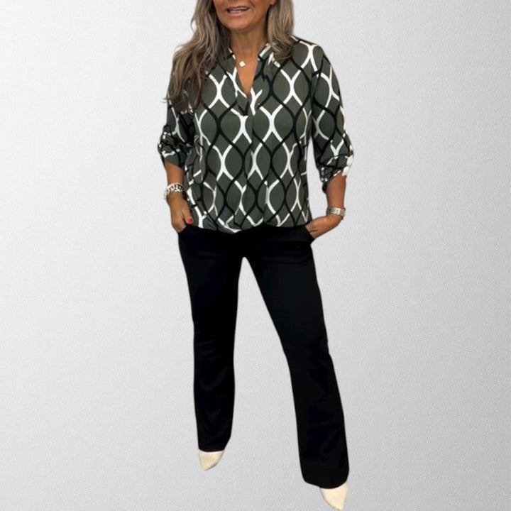 KATIE | GRAPHIC PRINT BLOUSE