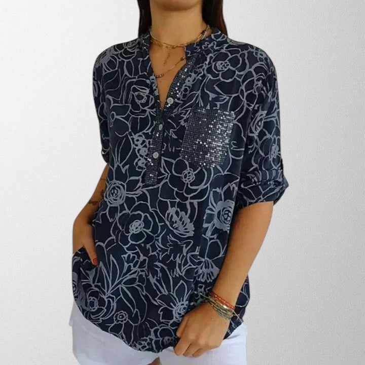 MIA | FLORAL PRINT BLOUSE