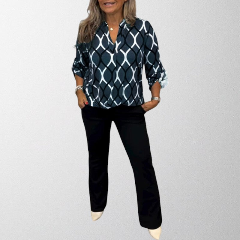 KATIE | GRAPHIC PRINT BLOUSE