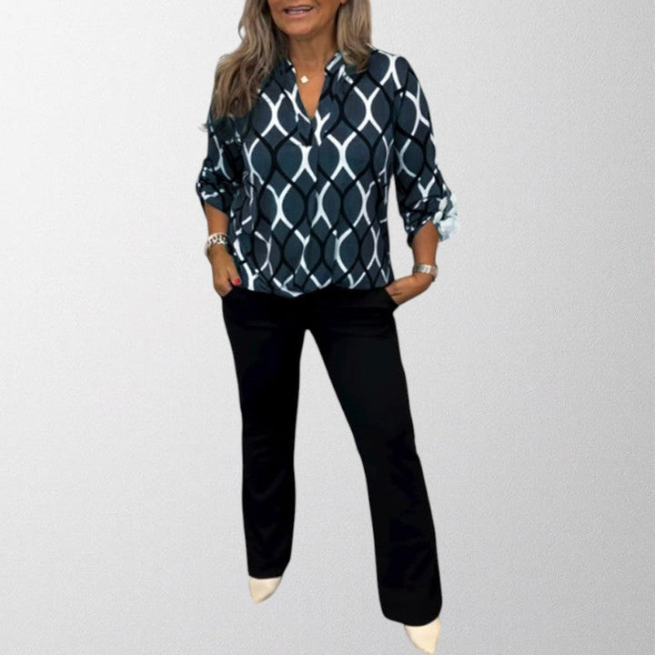 KATIE | GRAPHIC PRINT BLOUSE