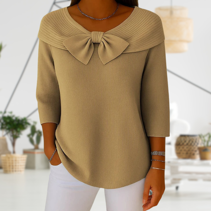 BEATRIX |  BOW DETAIL JUMPER