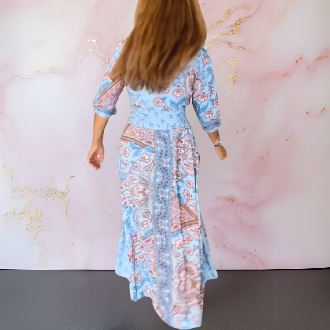 AVENELLE | V-NECK SUMMER DRESS