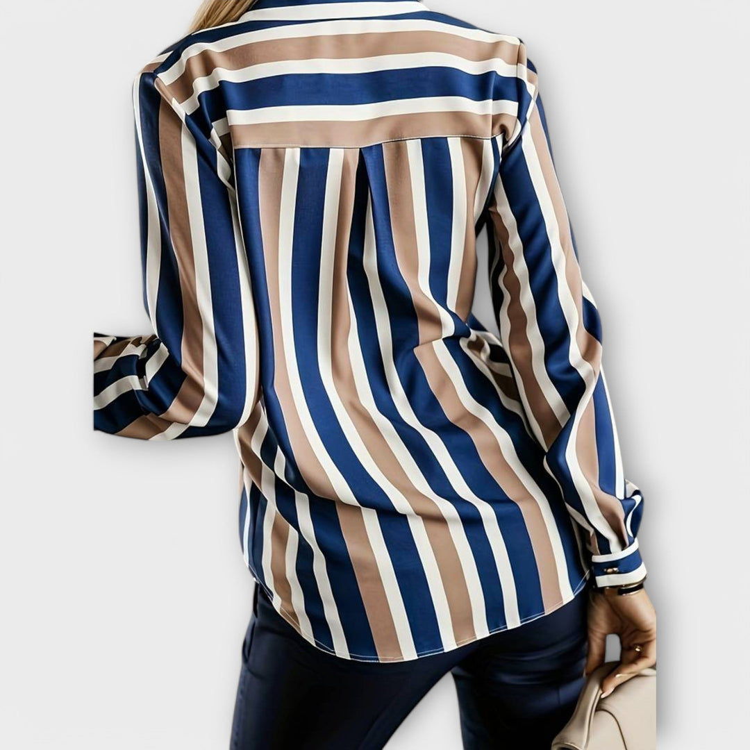 EMILY | CASUAL AND RELAXED STRIPED BLOUSE