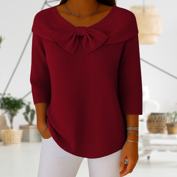 BEATRIX |  BOW DETAIL JUMPER