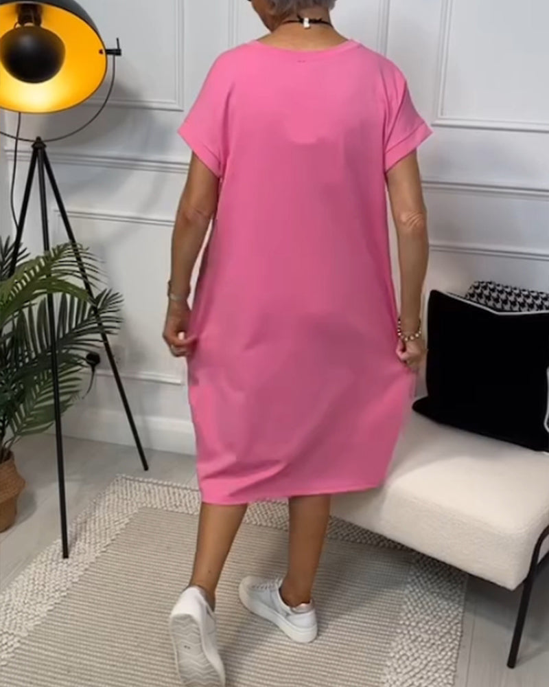 SARVELLE | CASUAL SHORT-SLEEVE KAFTAN