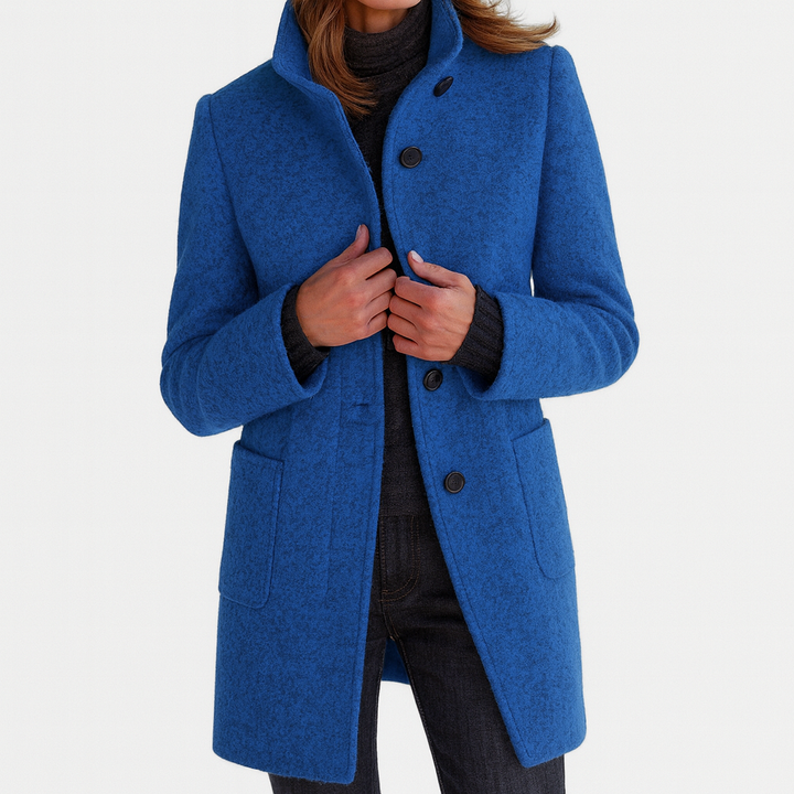 JANE | HIGH COLLAR JACKET IN WOOL BLEND