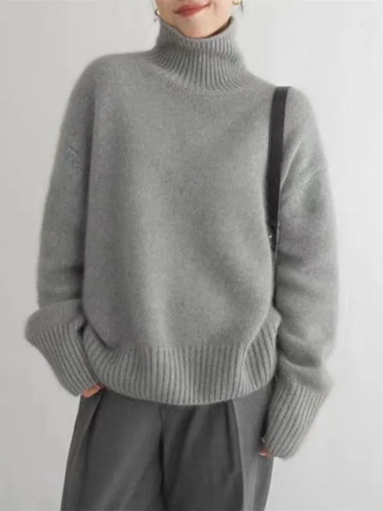 ELSIE |  | SOFT JUMPER WITH A HIGH COLLAR