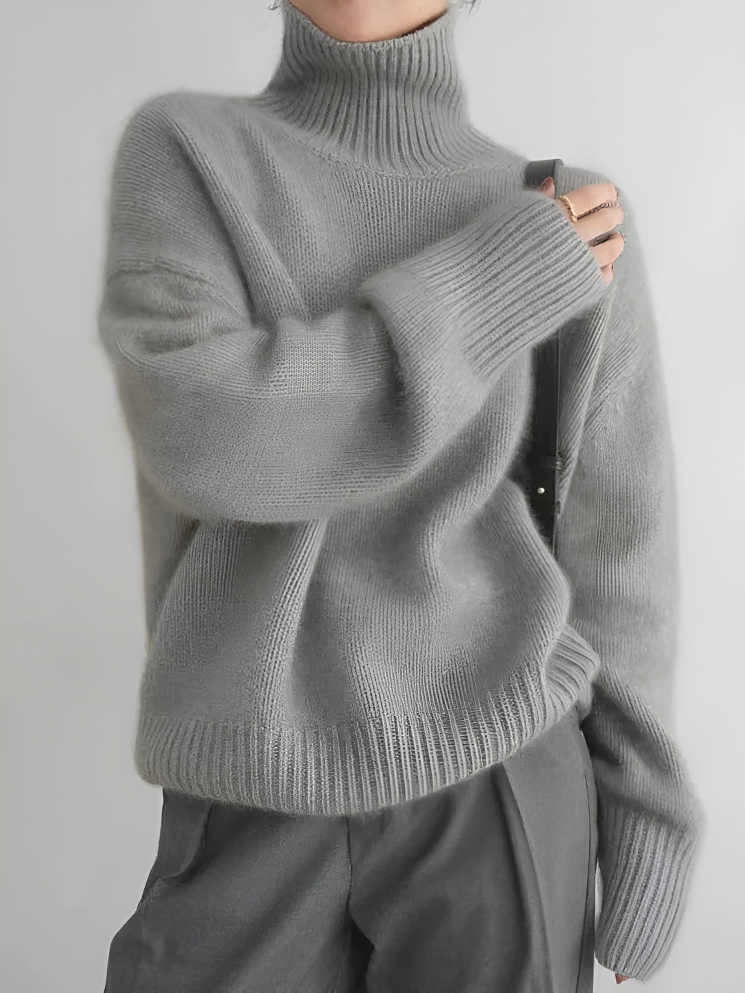 ELSIE |  | SOFT JUMPER WITH A HIGH COLLAR