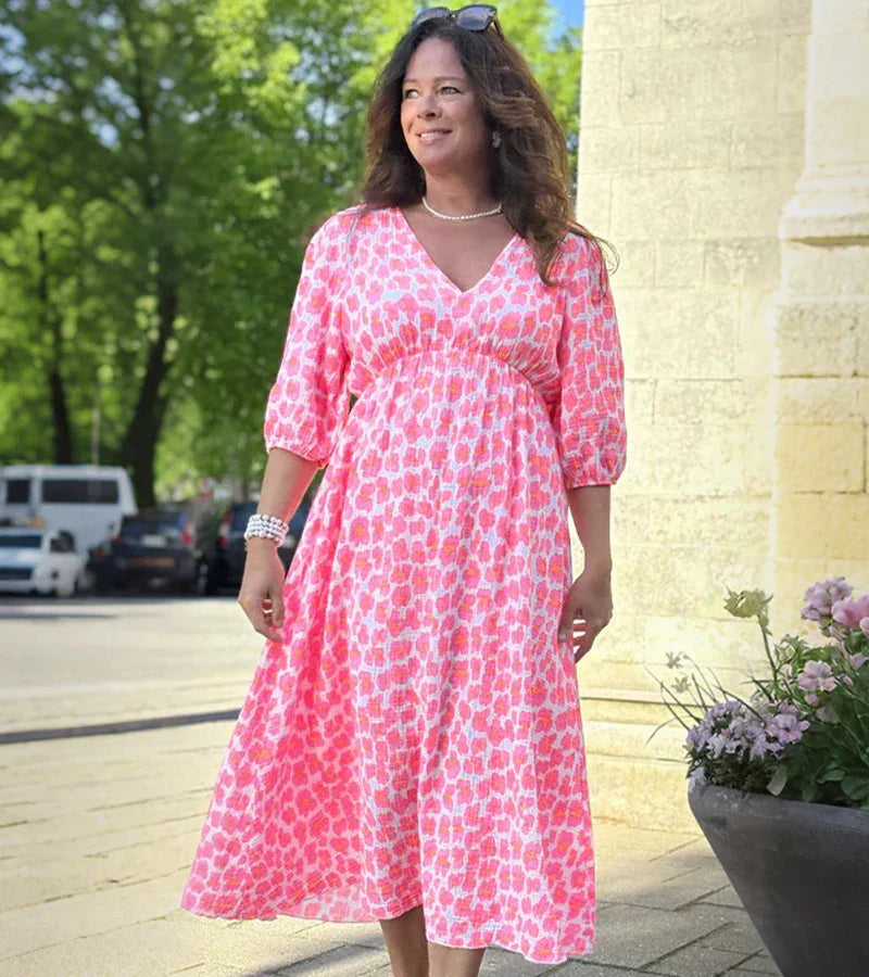 LUNARA | ELEGANT PRINT DRESS