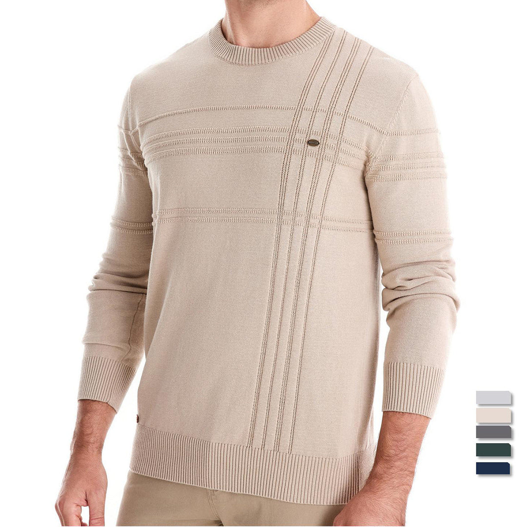 ALAN™ | CHEST-PATTERN SWEATER
