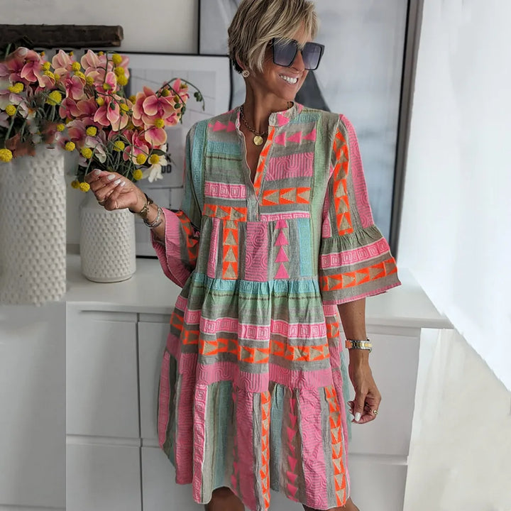 SOLVIENNE | BOHO TIERED DRESS