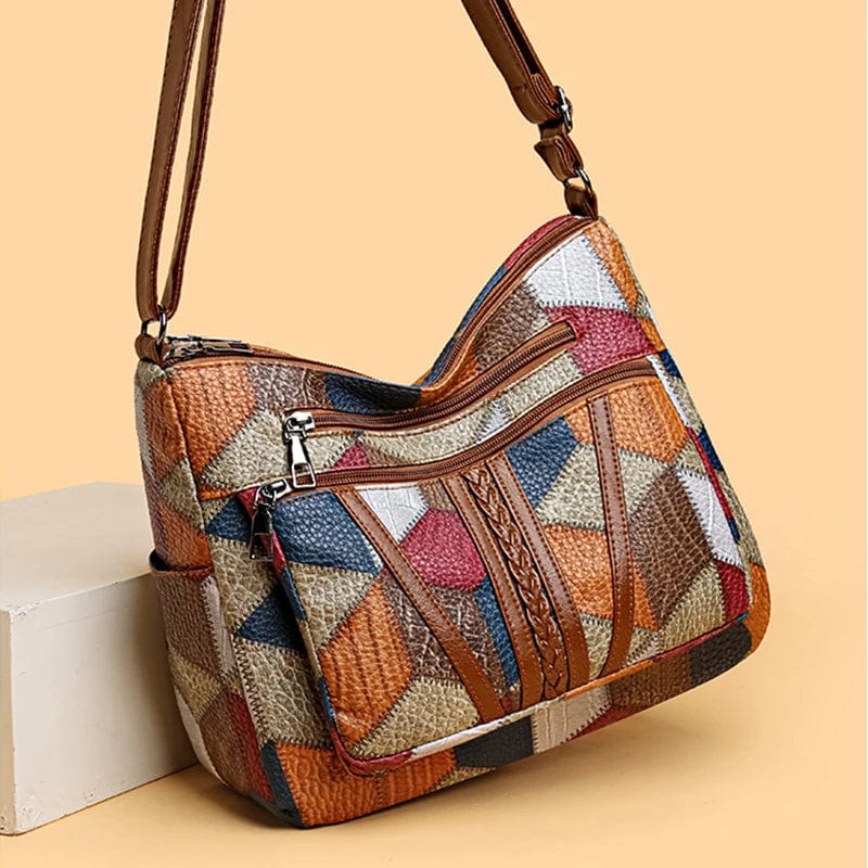 THE MOSAIC LEATHER HANDBAG