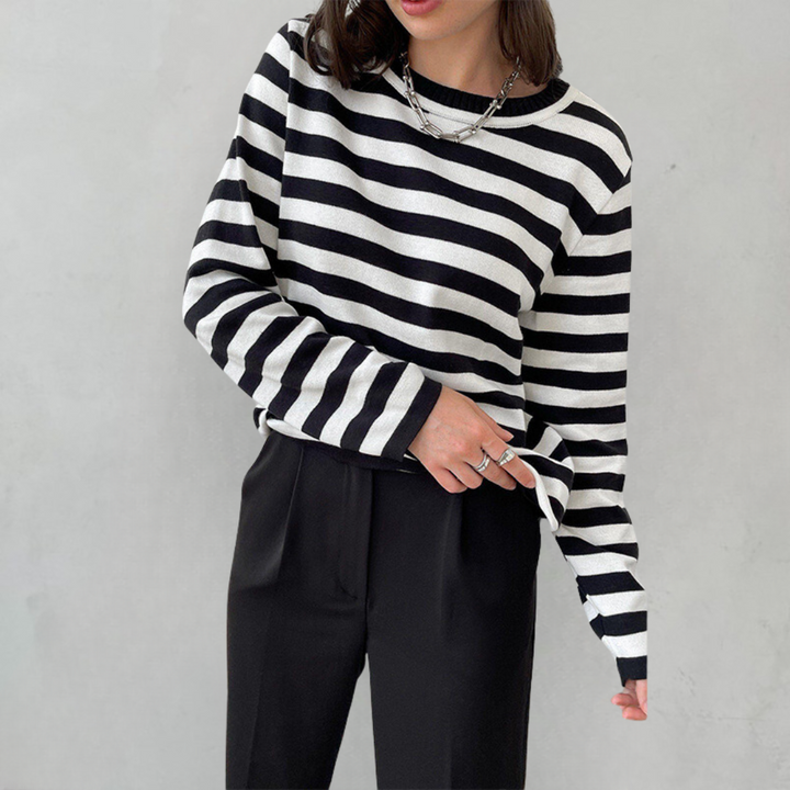 NICOLE | ELEGANT STRIPED SWEATER