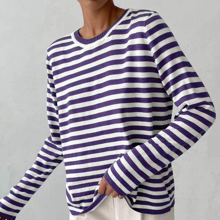 NICOLE | ELEGANT STRIPED SWEATER