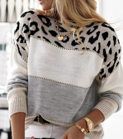 LELA | ELEGANT LEOPARD SWEATER