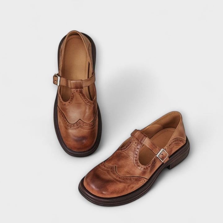 MIA | CLASSIC T-STRAP LEATHER SHOES